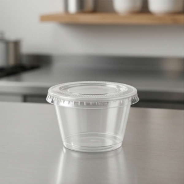 1.52oz Clear Portion Cup Lid 2500p