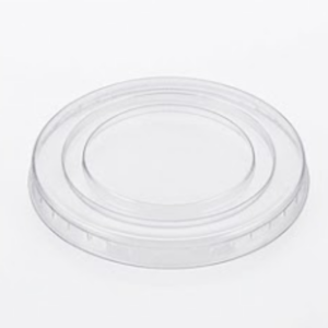 Plastic:Flat Lids for Clear cups 98mm 12/16/20/24oz 1000p