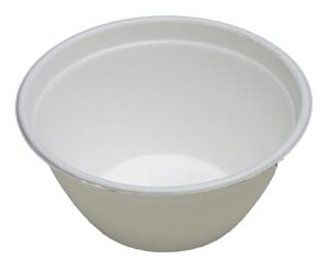 Compostable or Sugarcane:CR24 24oz Round Sugarcane Salad Bowl 300pcs
