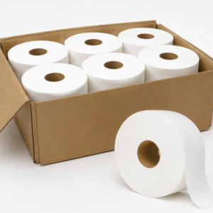 Paper Towel, Bath Tissue and Soap:644465 2ply Jumbo Bath Tissue Rolls 1000' 12 Rolls