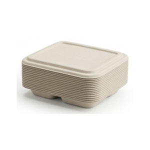 Compostable or Sugarcane:30oz 2 Compartment Sugarcane Container 300pcs
