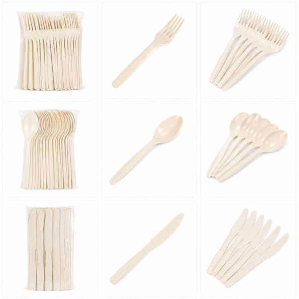 Cornstarch and Plastic Cutlery (1)