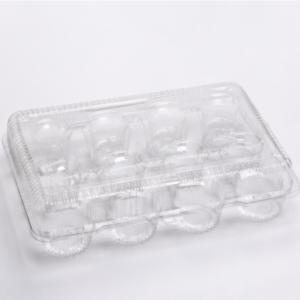 Bakery:Clear 12pcs Muffin Hinged Container 100pcs