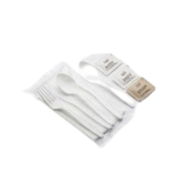 CutleryCutlery Kit 6in1 Fork, Knife, Spoon, Salt, Pepper & Napkin 500pcs (3)