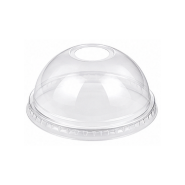 Dome Lids 90mm X Hole for Paper Cold Cups 1000pcs