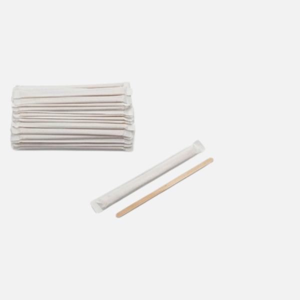 Individually Paper Wrapped Wooden Stir Sticks 500pcs (2)