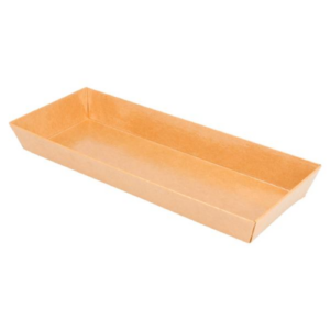 Paper:#2 Kraft Paper Sushi Tray (BASE ONLY) 600pcs