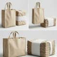 Non Woven White Shopping Bags (3)