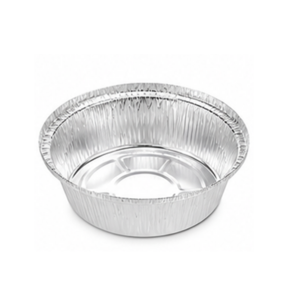 (PANDA) 7 inch Round Foil Containers Heavy Duty 500pcs