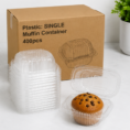PlasticSINGLE Muffin Container 400pcs (1)