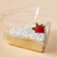 PlasticTriangular Cake Slice Box with Lid 1200 Set (1)