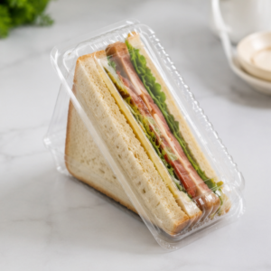 Plastic:Sandwich Wedge Clamshell Large 295p