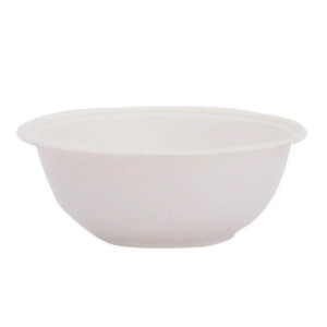 Compostable or Sugarcane:CR32 32oz Round Sugarcane Salad Bowl 300pcs