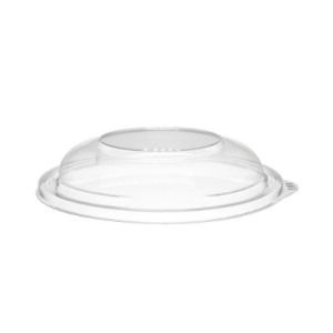 Compostable or Sugarcane:YLW CR2432F Clear DOME Lids for CR24/CR32 Sugarcane Salad Bowls 300pcs