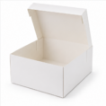 White Paper Cake Box 10x10x5 100pcs (1)